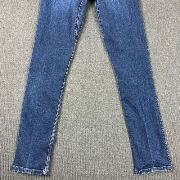 DU/ER Performance Jeans Womens 26x32 Slim Straight Mid Rise Stone Dark Stretch - Picture 9 of 13